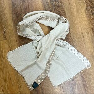 Authentic Fendi monogram silk blend scarf